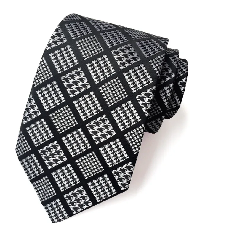 

Mens Ties New Jacquard Yarn-dyed Fabric Tie Men's Business Suit Tie Factory Wholesale Gifts for Men