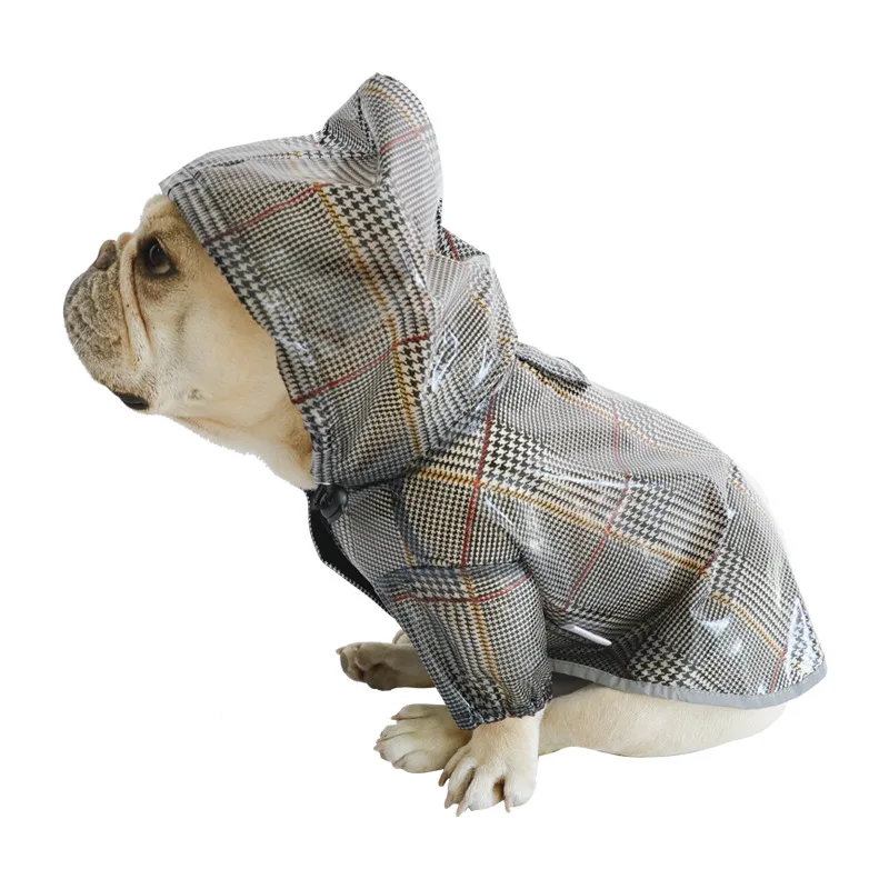 

Dog Raincoat for French Bulldog Pet Dog Waterproof Clothes for Small Dogs Pets Clothing Chihuahua Hoodies Yorkshire Pug Costume