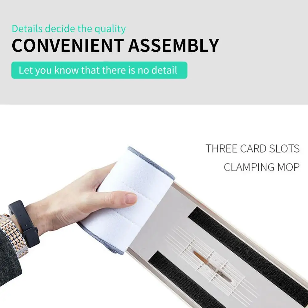 Швабра с автоматическим вращением для дома мытья полов без рук ультратонкая