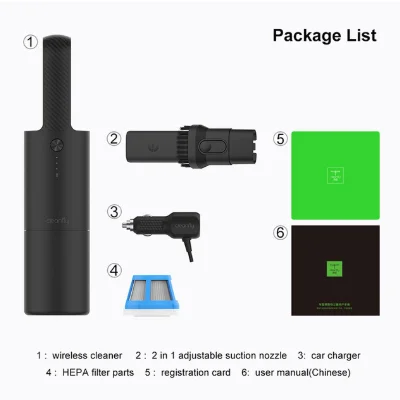 For car Xiaomi Cleanfly автомобильный пылесос для дома Портативный Ручной беспроводной мини пылеуловитель сильный Циклон всасывания - Цвет: For car