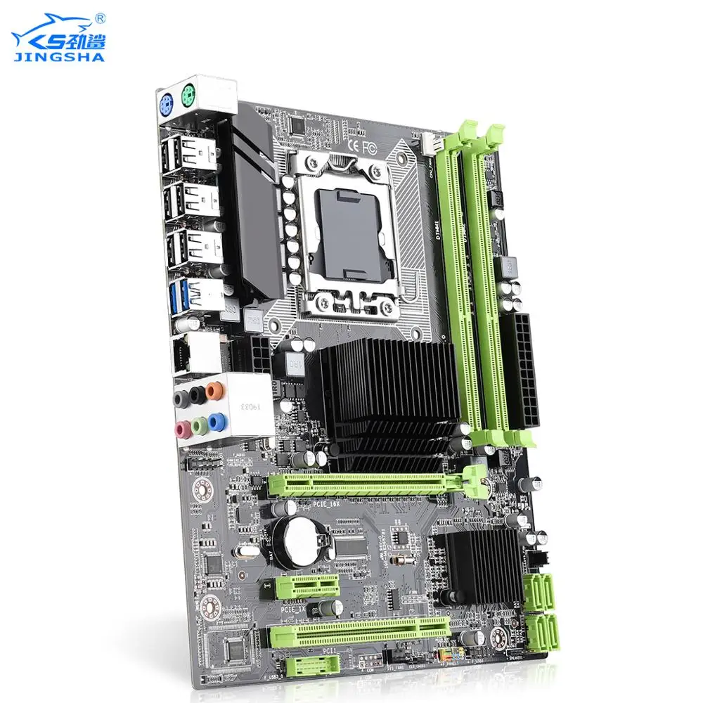 Jingsha X58 Материнская плата DDR3 LGA 1366 M-ATX для настольного компьютера Поддержка AMD RX серии с USB 3,0