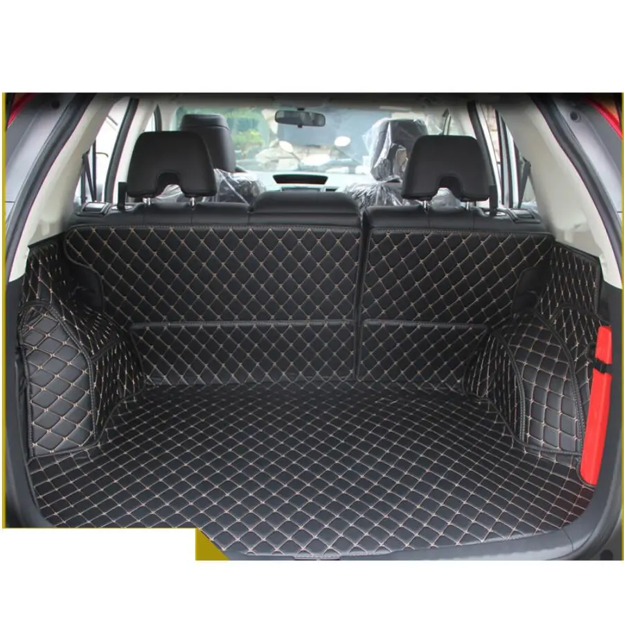 

for Leather Car Trunk Mat Cargo Liner for Honda Crv 2017 2018 2019 2020 5th Generation Rug Carpet Interior Accessories