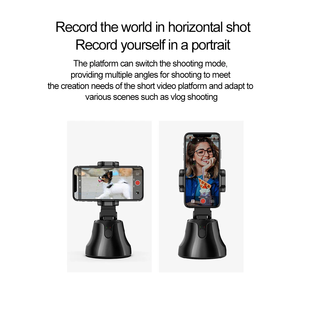 Гибкий штатив для IPhone Huawei с автоматическим отслеживанием лица и поворотом на 360