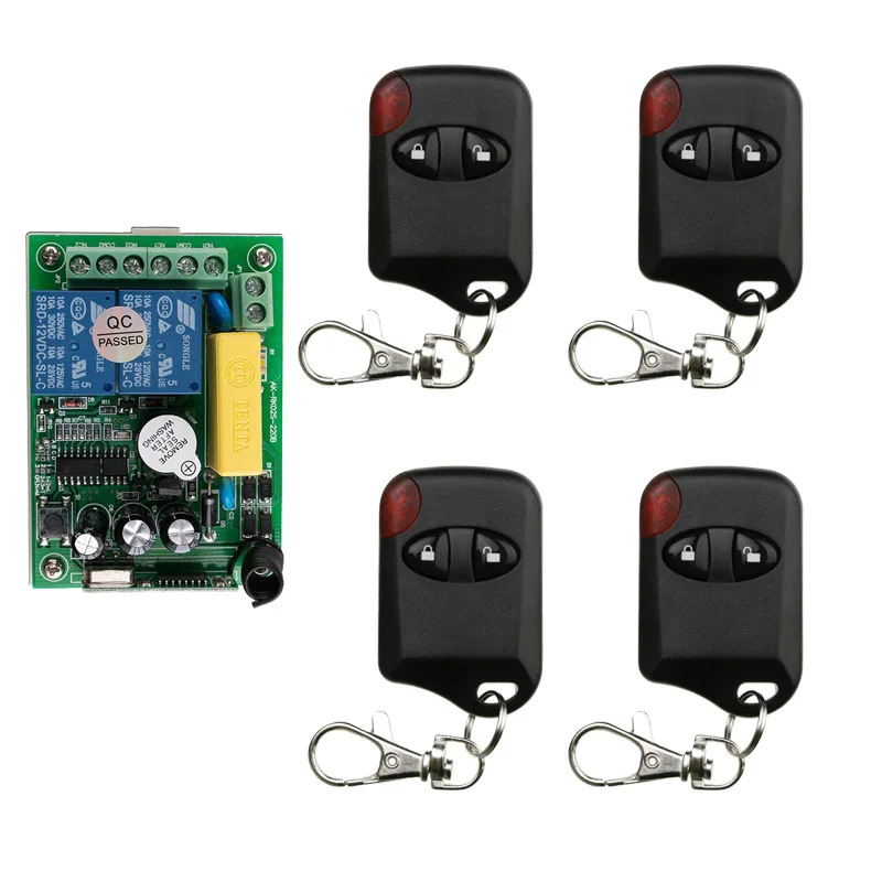AC 220V 2 CH 2CH RF беспроводной переключатель системы дистанционного управления