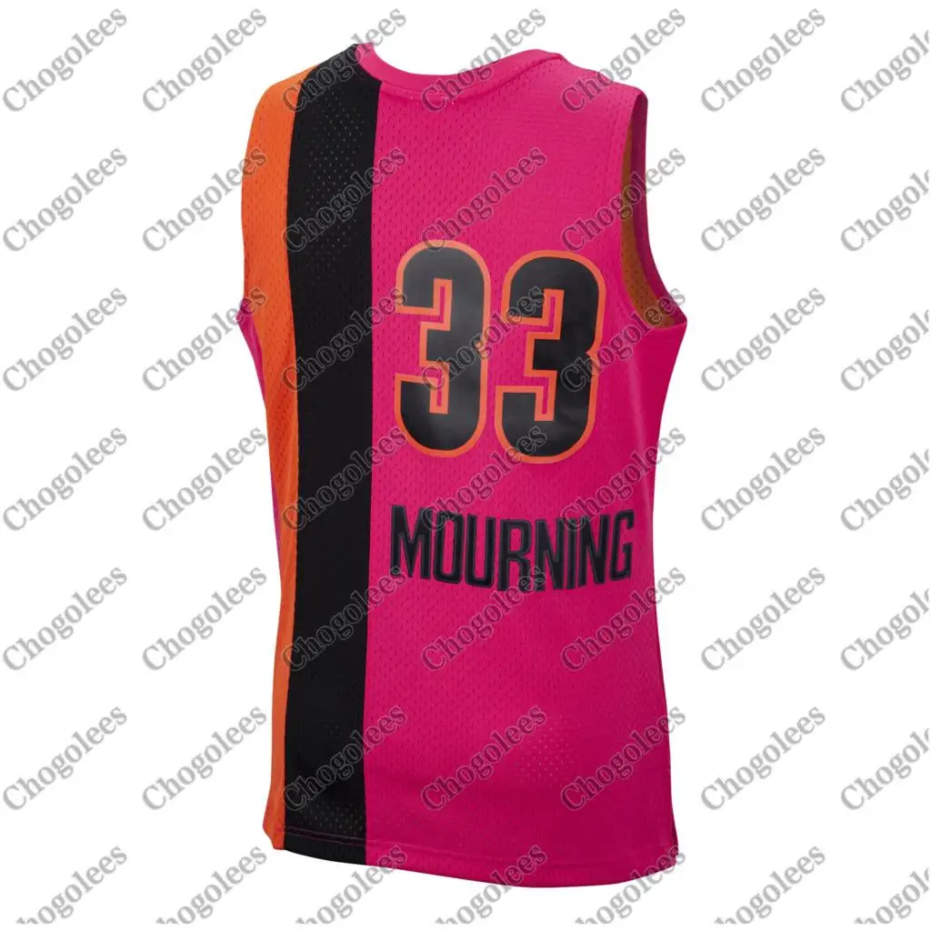 

Men Basketball Jersey Alonzo Mourning Miami Mitchell & Ness 2005-06 Hardwood Classics Reload Swingman Jersey Pink