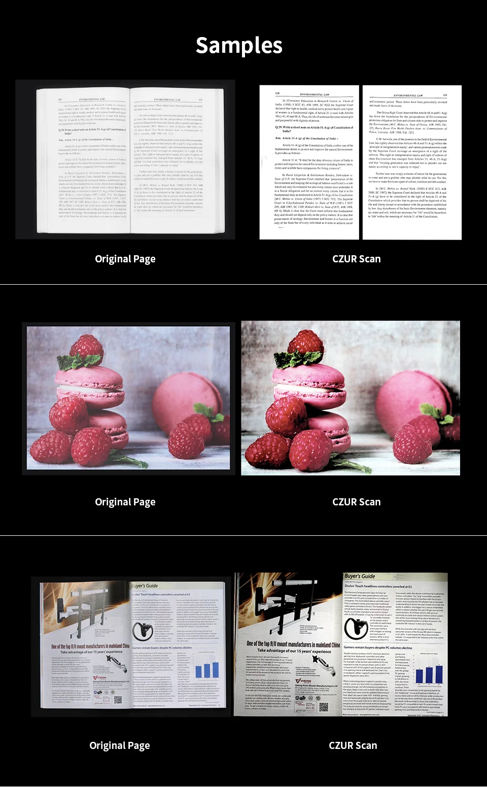 CZUR ET16 плюс книга сканер с OCR функция 16MP HD камера, A3 A4 документ фото Портативный высокоскоростной считыватель для ПК Windows Mac