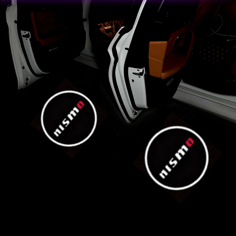 1 пара автомобильные лампы для дверей Nissan X-Traill Xterra Qashqai Sylphy Sunny Almera Altima Juke Note Leaf |