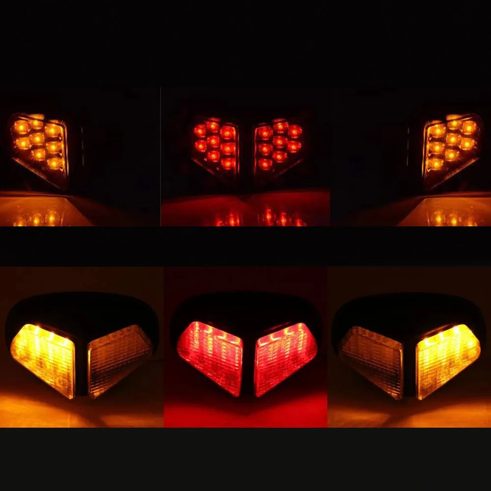 Задний фонарь для мотоцикла Тормозные Сигналы поворота встросветильник