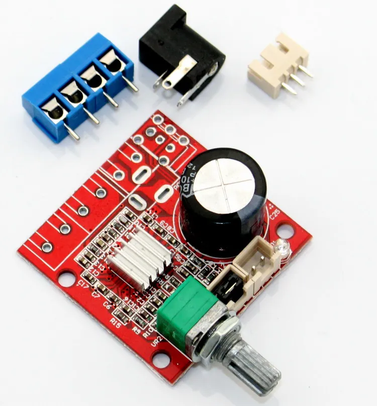 KYYSLB DC12V 15 Вт + 4 Ом PAM8610 HiFi мини цифровой усилитель мощности доска домашний аудио