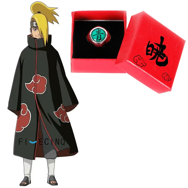 Кольца Akatsuki металлическая красная коробка аниме косплей | Тематическая одежда и
