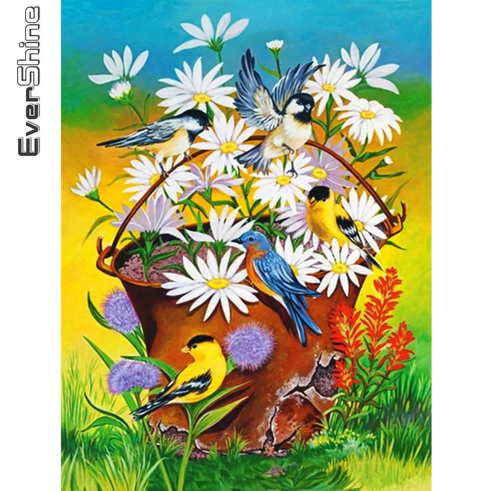 

Evershine Diamond Painting Bird 5D DIY New Arrival Diamond Embroidery Animal And Flower Cross Stitch Mosaic Sale Home Decoration