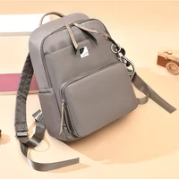 preppy style daily bookbag for womens cute bear pendant oxford shoulder bag casual lady waterproof travel all match backpack sac