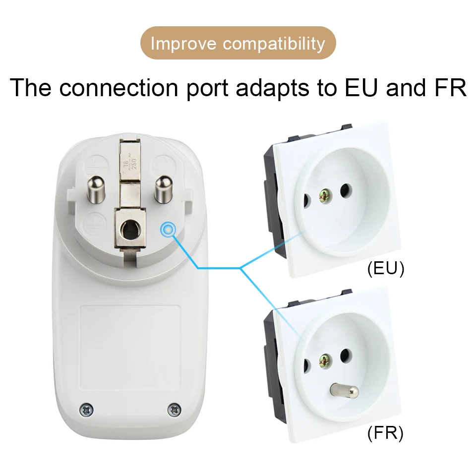 universal eu socket plug 433 mhz remote control switch rf wireless controller for smart home compatible with broadlink rm4 pro free global shipping