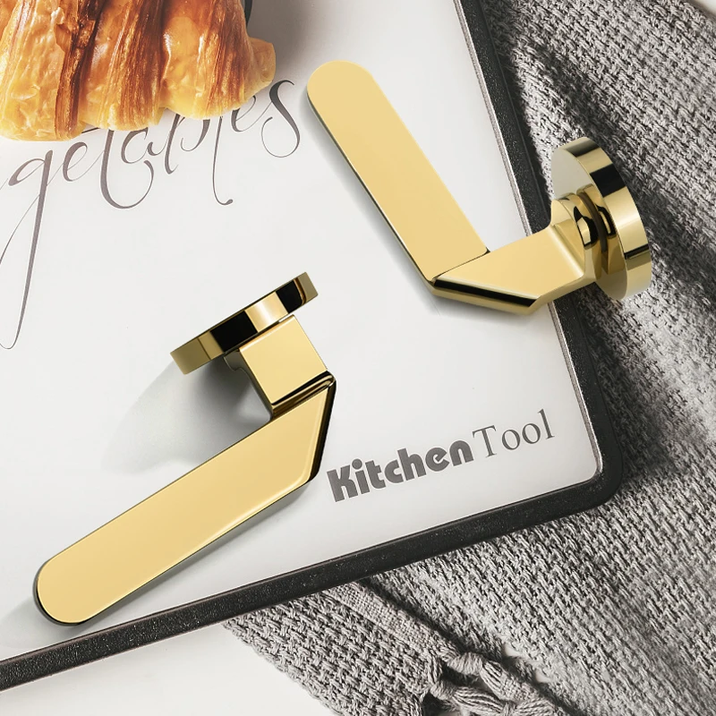 Золотые деревянные дверные замки Роскошные европейские американские