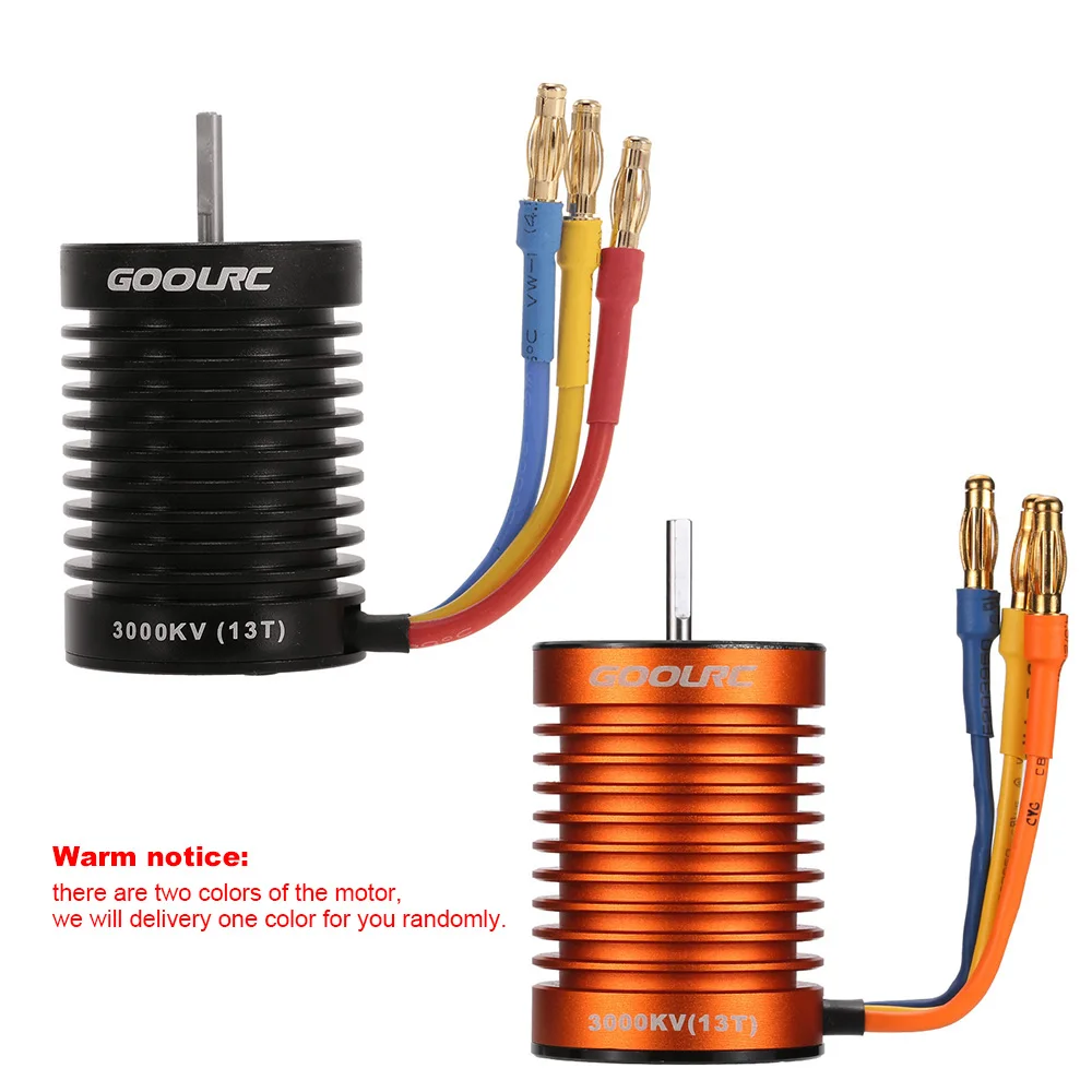 GoolRC F540 3000KV водонепроницаемый бесщеточный двигатель для 1/10 RC Car HG P601 | Игрушки и