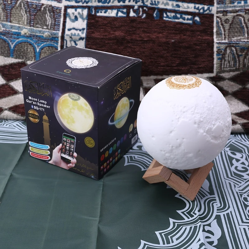 Bluetooth-Колонка Quran лунная лампа с поддержкой полки управление через приложение