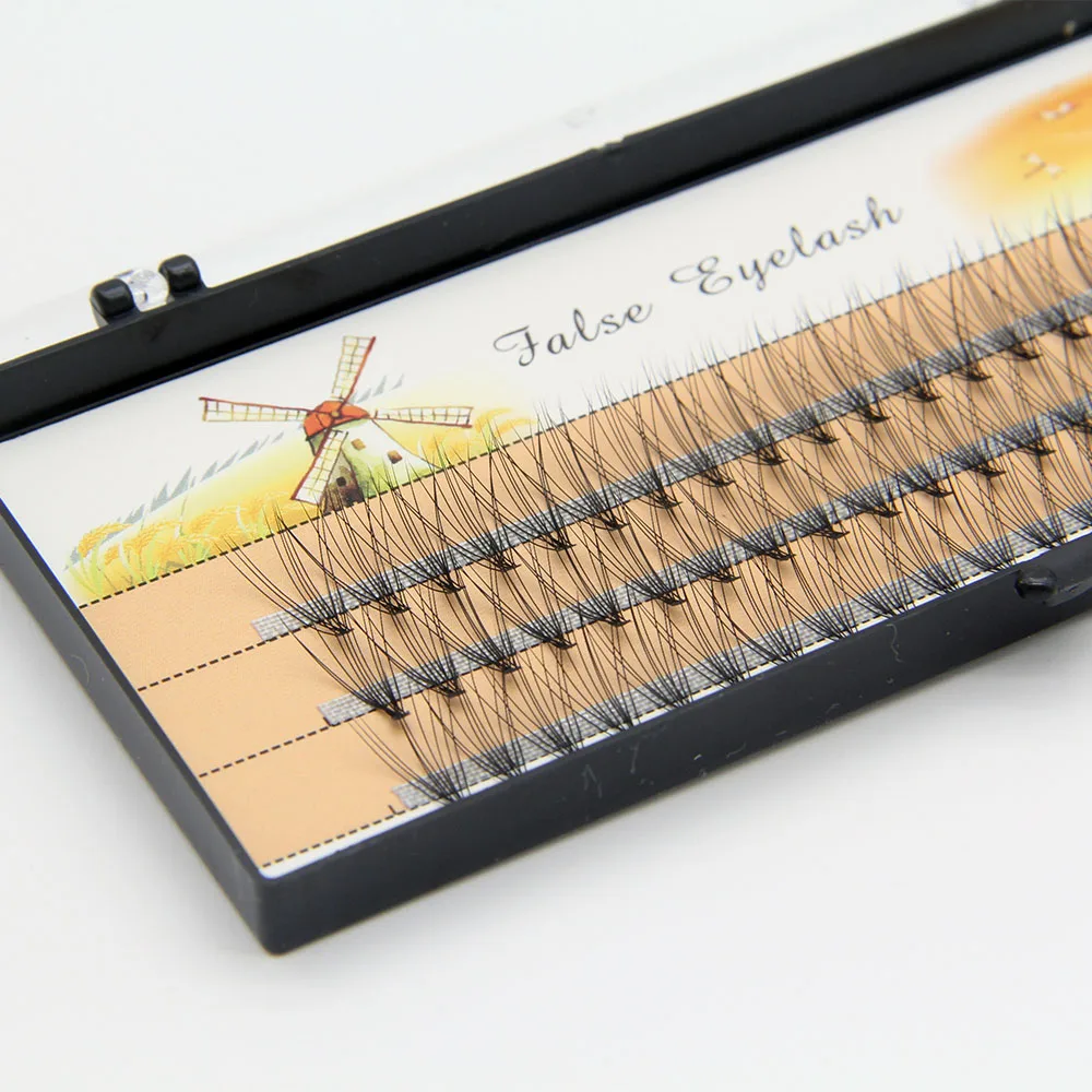 Ресницы Накладные профессиональные для наращивания 60 шт. индивидуальные