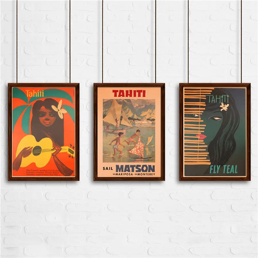 Город путешествия плакат Расположение знака ручная роспись крафт бумага