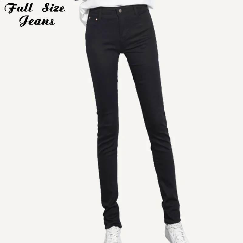 

Jeans Extra Long Black Stretch Skinny For Tall Girl 4XL 5XL 6XL Plus Size Extended Long Denim Casual Pencil Pants Taller Ladies