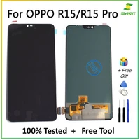 6 28 lcd screen for oppo r15 cph1835 lcd display touch screen digitizer assembly replacement for oppo r15 pro cph1833 cph1831