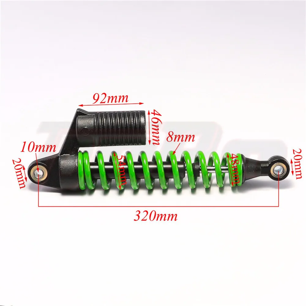 TDPRO Para 320mm Przednie zawieszenie amortyzatora 12.6 &quot500LBS do Pit Bike ATV Go Kart Quad Buggy Scooter 50cc 90cc 110cc 125cc