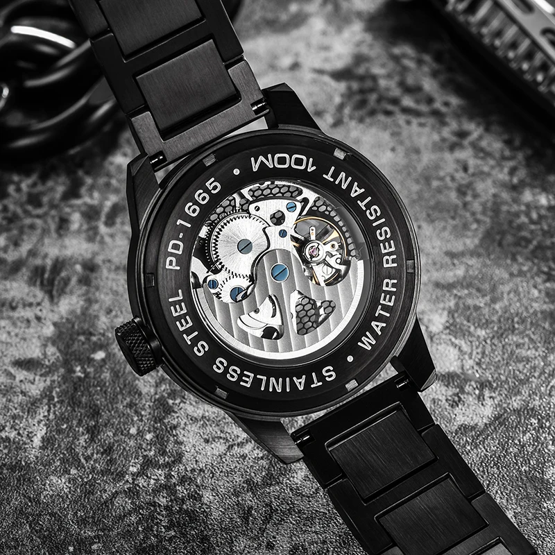 

Luxury Brand PAGANI Design Men's Mechanical Watch 100M Waterproof Automatic Men For Wristwatches Fashion Hollow Tourbillon Clock