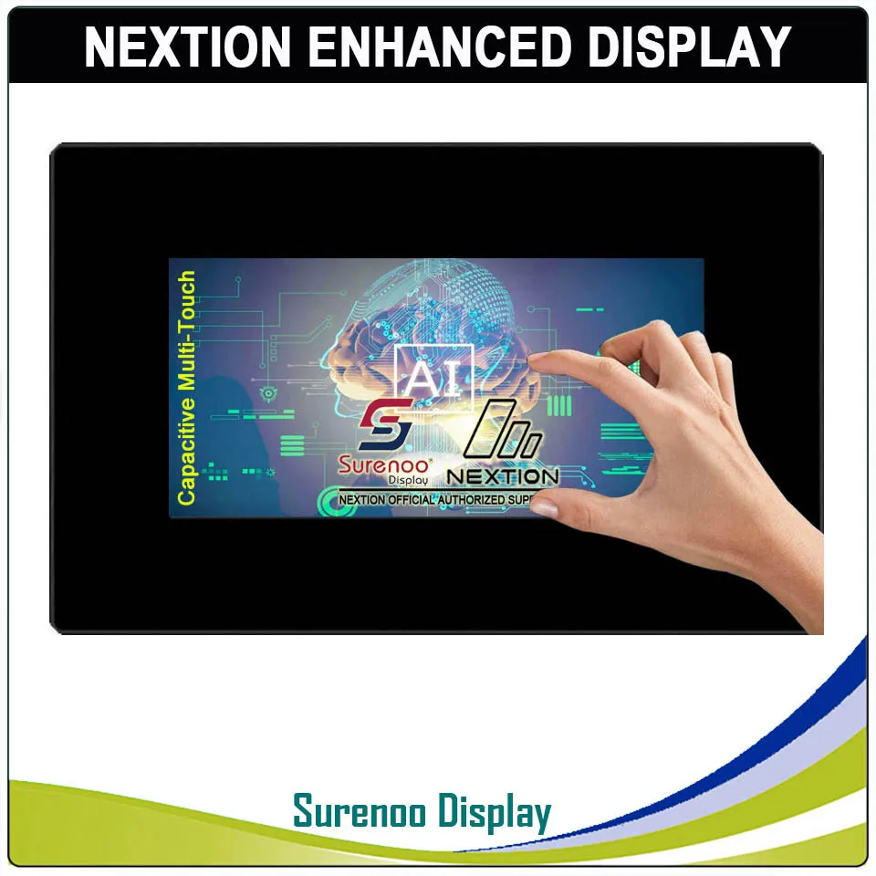 Capacitive Touch 7," Nextion Enhanced HMI USART серийный TFT lcd модуль Дисплей резистивная емкостная сенсорная панель с корпусом для Arduino RPI - Цвет: Capacitive Touch
