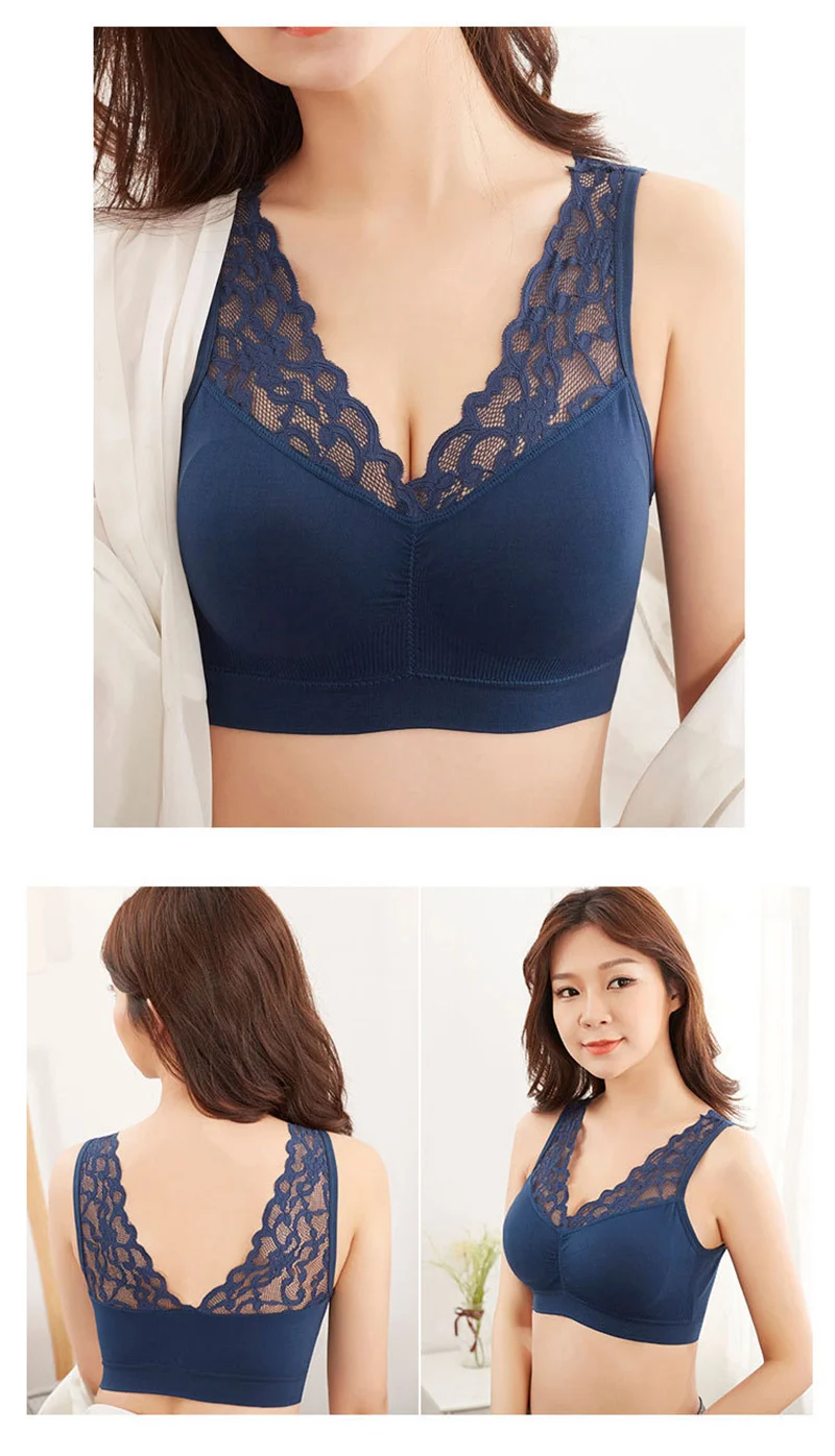 Сексуальный женский бюстгальтер сексуальный кружевной без косточек