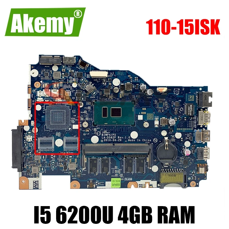 

Для Lenovo 110-15ISK ноутбук материнская плата BIWP4 / P5 LA-D562P процессор i5 6200U 4 Гб оперативной памяти 100% тесты работы Бесплатная доставка 5B20M81647