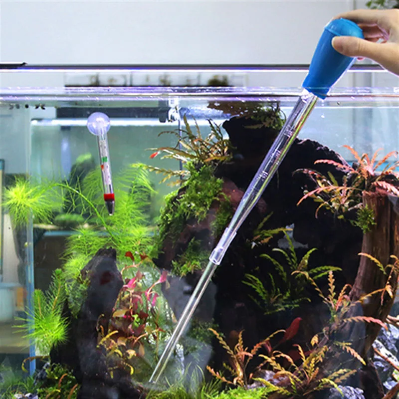 

30ml Aquarium Cleaner Pump Supply Tube Clean Tool Pipette Fish Tank Siphon Pump Water Changer Fish Tank Cleaning Tools