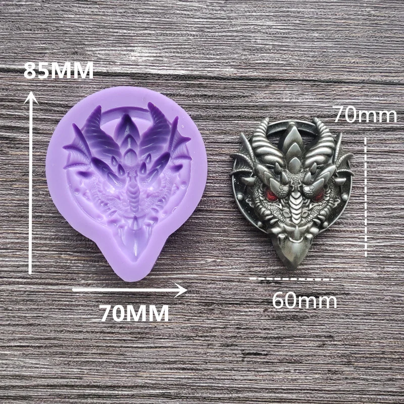 

1pc Dragon's Head Silicone Fondant Molds Cake Decorating Tools Chocolate Pastry Kitchen Baking Accessories FTM1979