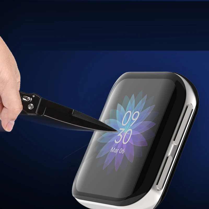 Мягкая защитная 3d-пленка с закругленными краями для умных часов OPPO Watch 41 мм/Watch 2 42