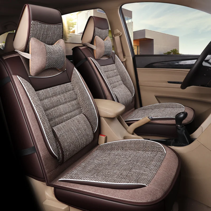 2019 Новое поступление не двигается всесезонный льняной чехол для сиденья модные