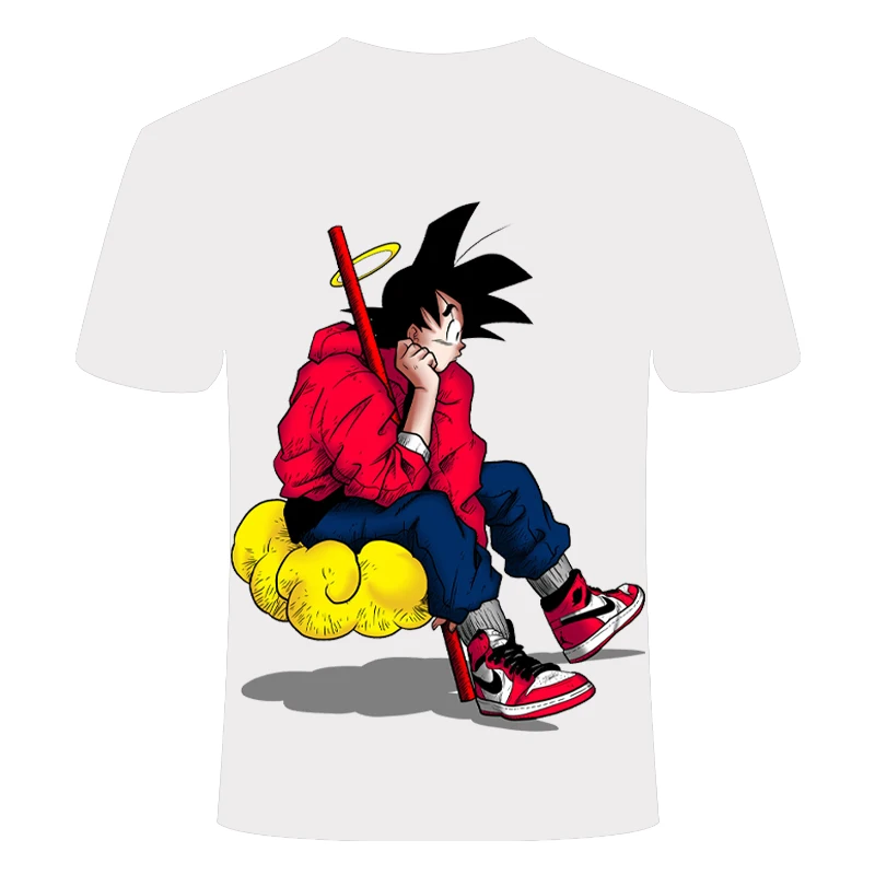 Горячая новинка Мужская и женская персональная аниме Dragon Ball Z 3D печать футболка классная модная удобная креативная рубашка с короткими рукавами