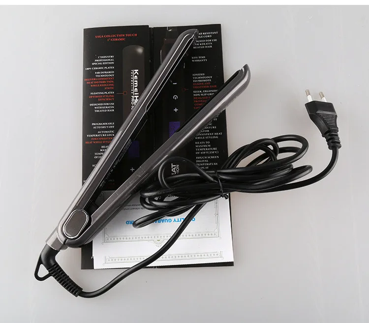 Плоский утюжок для выпрямления волос профессиональной турмалиновой