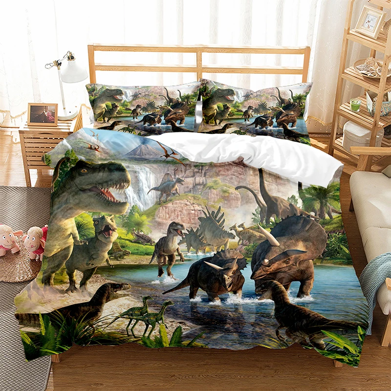 

Милые детские комплекты, наборы пододеяльников с 3D рисунком животных из мультфильмов, постельное белье для мальчиков и девочек, подарок на ...