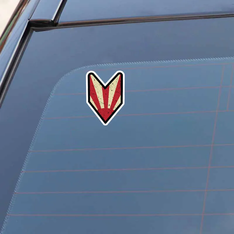 YJZT 9,3 см* 13,7 см Забавный Wakaba JDM лист автомобиля стикер дрейф Светоотражающая наклейка 6-0964