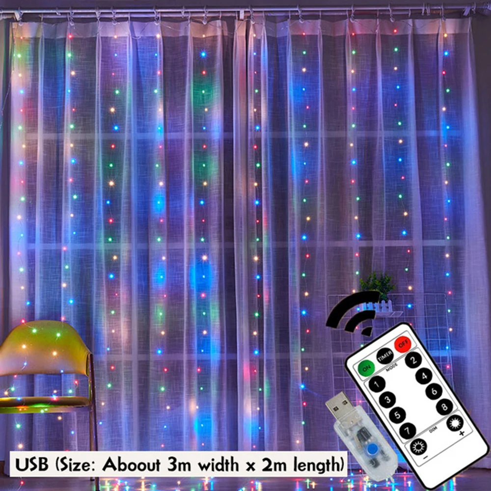 

Fairy Christmas Star Lights Party LED Supplies Wedding Hanging Indoor Outdoor Decoration Home Window Accessories Lamp String