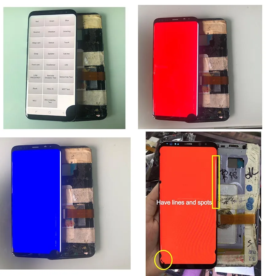 Для Samsung S8 плюс дисплей с сенсорным экраном ЖК для S9 LCD линия Мобильный телефон