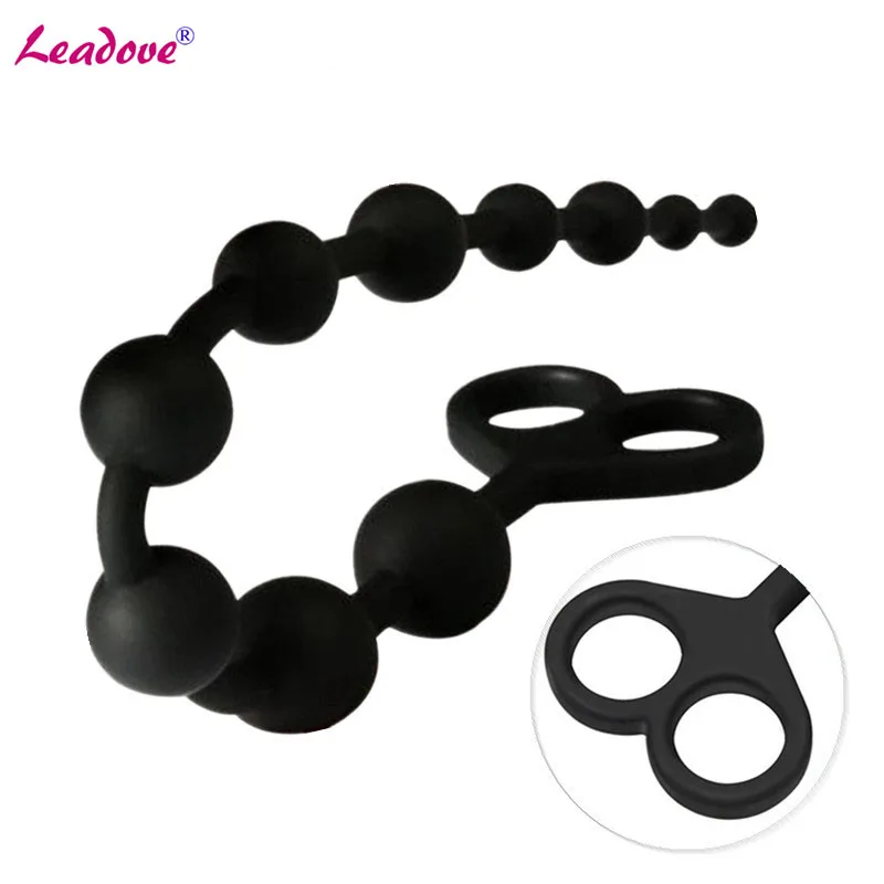 Силиконовые анальные шарики для точки G анальная пробка большого размера секс