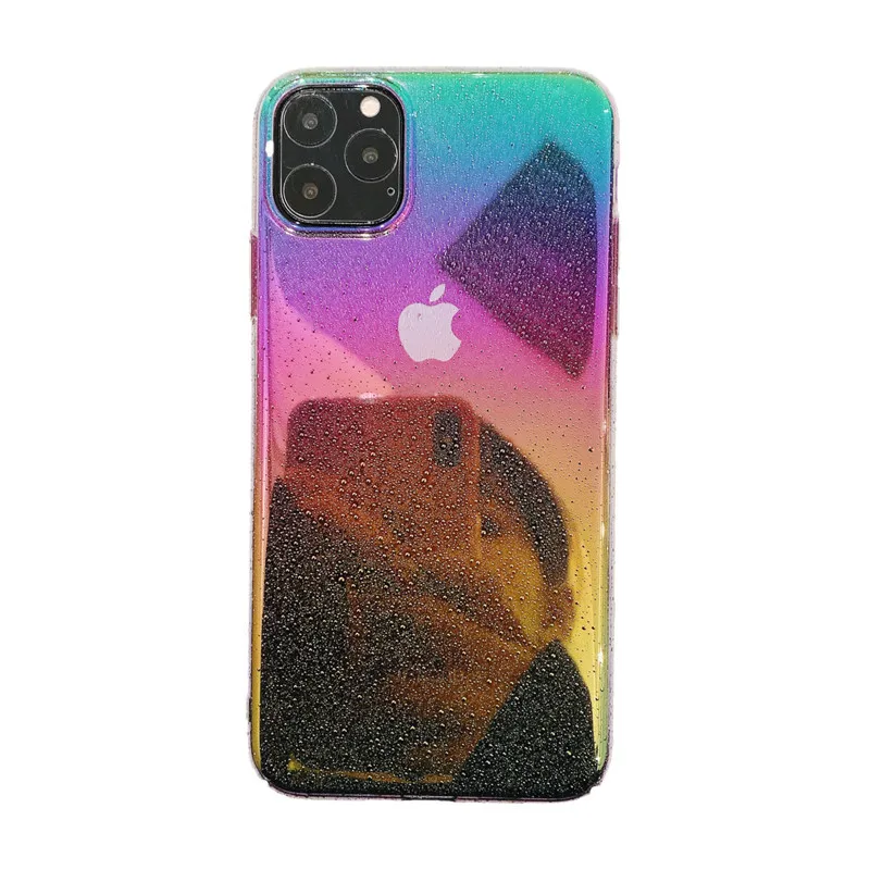 Цветной стереоскопический чехол для телефона с эффектом капли воды iPhone 11 pro x xs max xr 6 7 8 plus PC жесткий девочек и