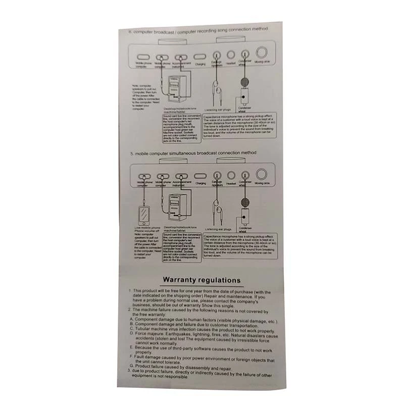V8 мобильный телефон внешняя звуковая карта Usb с микрофоном для мобильного