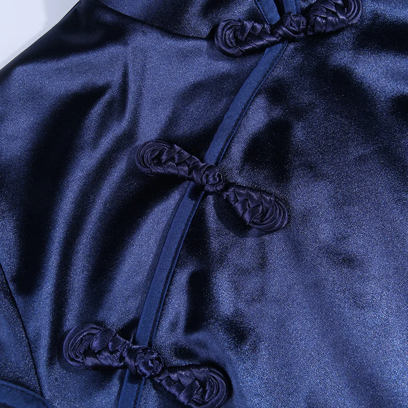 Cheongsam винтажное китайское женское платье, 6 цветов, атласное, готический стиль, Qipao, короткие/длинные рукава, вечерние, Новогодняя одежда, Harajuku Vestido