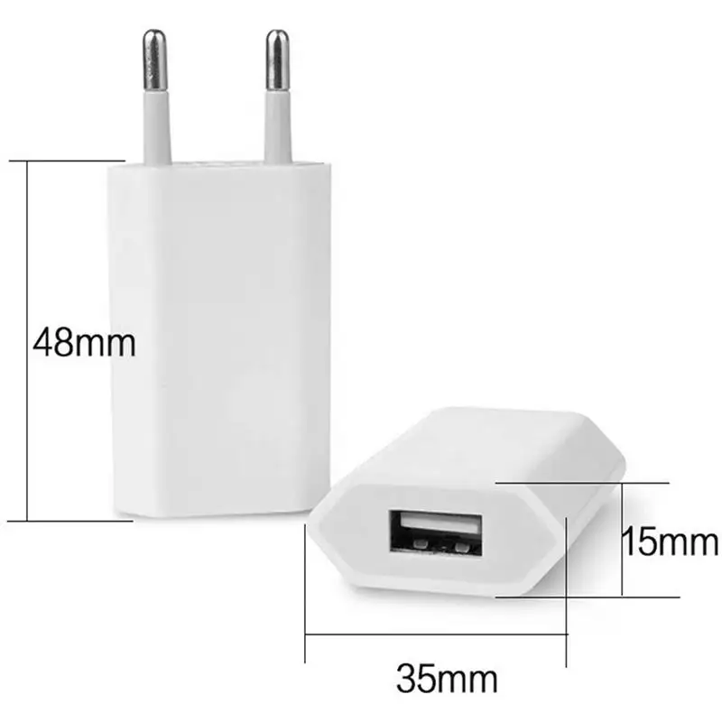 

Brand New USB Wall Charger Adapter 5V 1A Single USB Port Portable Cell Phone Fast Charger For IPhone Office Home Travel Use