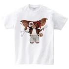 Детская одежда, футболки с графическим принтом Gremlins Gizmo, мультяшная футболка для девочек, летняя футболка для девочек, детская одежда для мальчиков