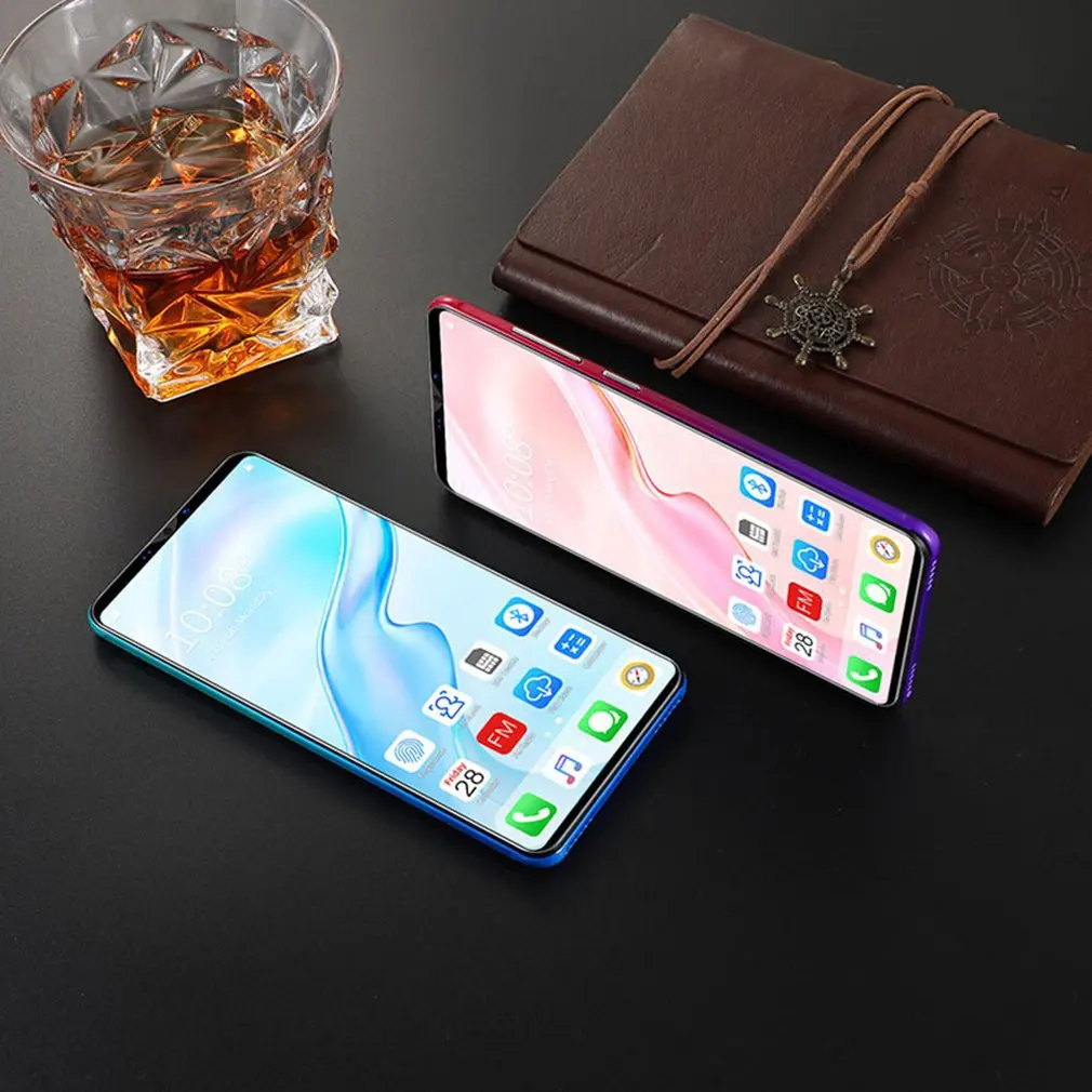 

Dual-Core P40 Pro Smartphone 5 Inch Screen Smartphone 512M+4G Android Smartphone 3D Glass Plated Back Cover Red