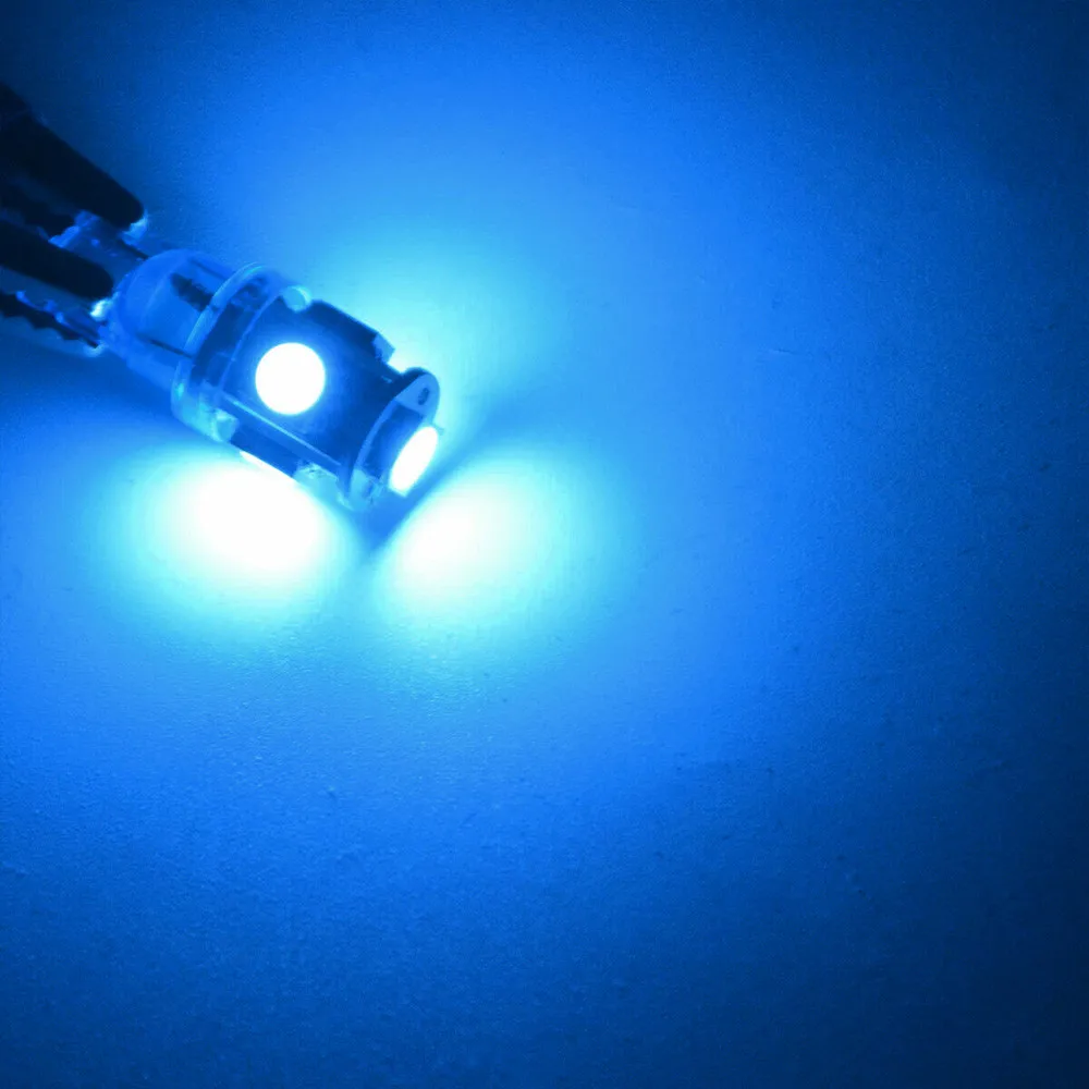 

T10 Dash Light Bulb 10X Panel 12V 192 168 W5W Dash 8000K Decoration Ice Blue Instrument