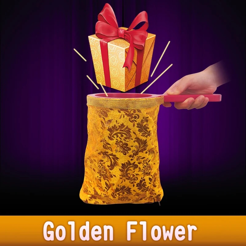 Gold flower Волшебная TricksToys изменения мешком начинающих маг Опора волшебное универсальная сумка разных цветов детские игрушки делают вещи появляются или исчезают - Цвет: Gold flower