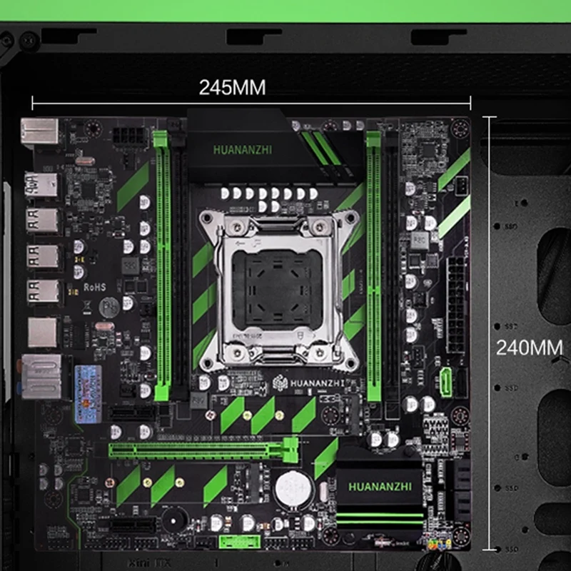 HUANANZHI X79 ZD3 M ATX USB3.0 SATA3 PCI E NVME SSD M.2 64G четыре канала поддержка REG ECC памяти и Xeon E5 cpu LGA