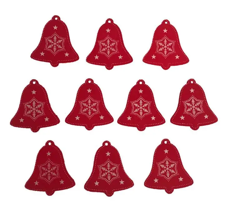 10 шт./партия 5 см Деревянный Рождественская елка сердце звезда изделия для